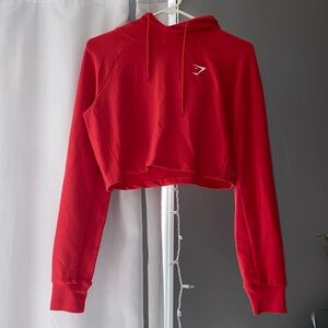 Cropped Gym Shark Hoodie